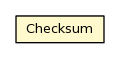 Package class diagram package Checksum