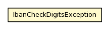 Package class diagram package IbanCheckDigitsException