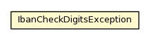 Package class diagram package IbanCheckDigitsException