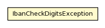 Package class diagram package IbanCheckDigitsException