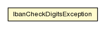 Package class diagram package IbanCheckDigitsException